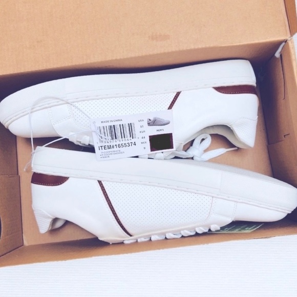 Steve Madden Men's Sneaker | Various Sizes 8.5 - 13 | White+Brown | $20.00 - Picture 2 of 4